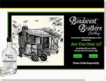 Tablet Screenshot of bondurantbrothersdistillery.com